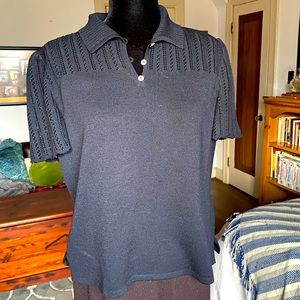 St. John black shirt medium